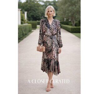 Vintage 1980's Barbara Barbara California Dress Small